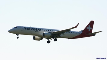 Embraer E195AR(HB-JVW) Helvetic AirwaysLX2533 Montpellier – Zürich