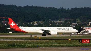 Embraer E190LR(HB-JVM) Helvetic AirwaysLX781 Brüssel – Zürich