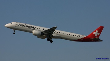 Embraer E195-E2(HB-AZK) Helvetic AirwaysLX380 Zürich – Manchester