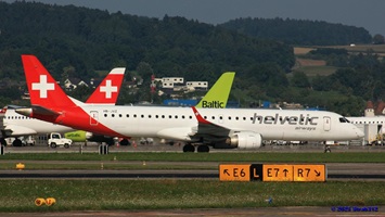 Embraer E195AR(HB-JVZ) Helvetic AirwaysLX353 Bordeaux – Zürich