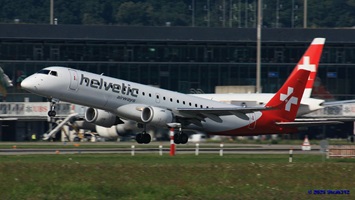 Embraer E190LR(HB-JVX) Helvetic AirwaysLX1024 Zürich – Düsseldorf