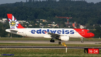 Airbus A320-214(HB-JJM) Edelweiss AirWK295 Bristol – Zürich