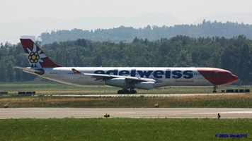 Airbus A340-313(HB-JMG) Edelweiss AirWK6 Zürich – Seattle