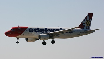 Airbus A320-214(HB-IHX) Edelweiss AirWK371 Larnaca – Zürich
